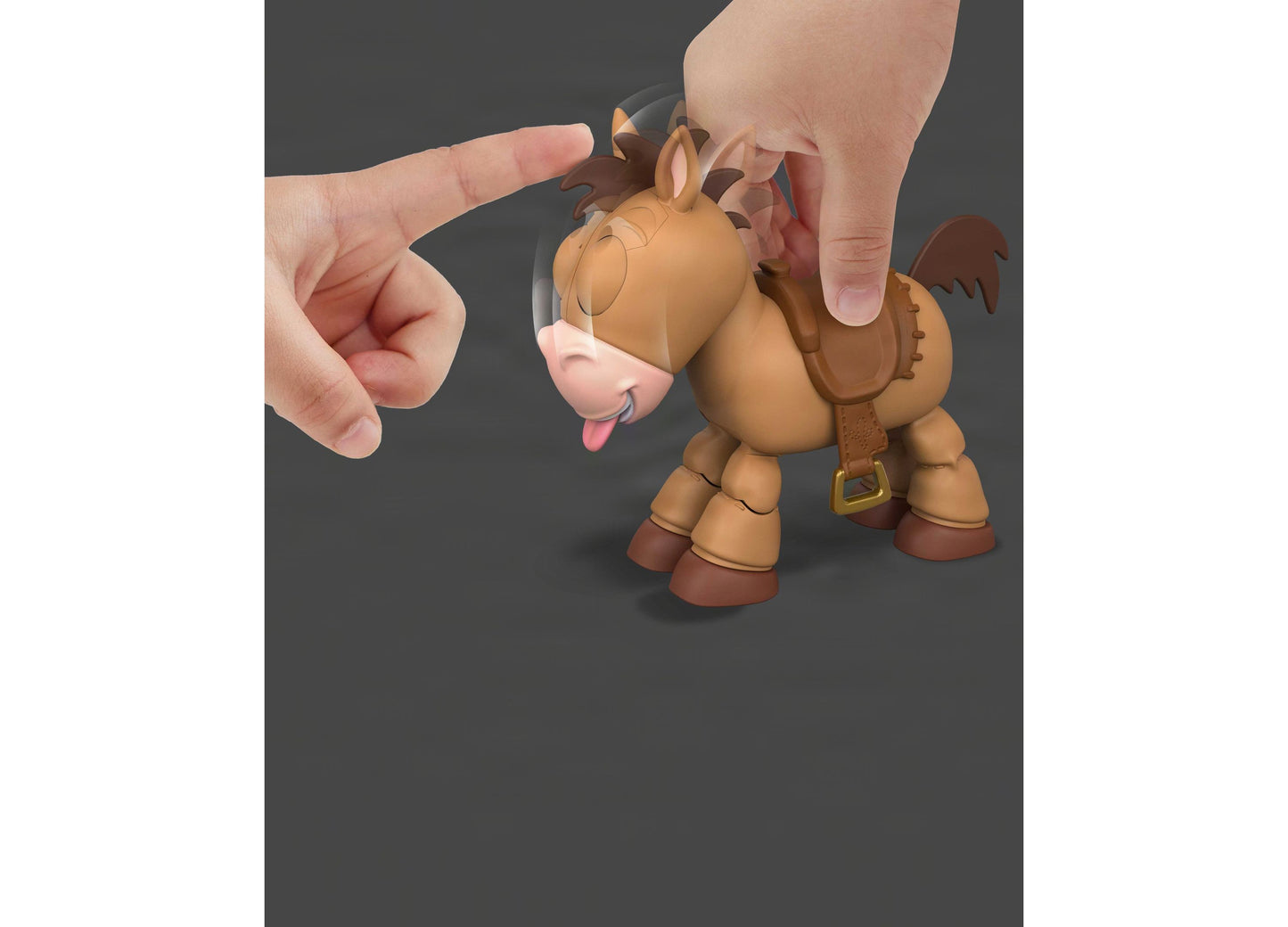 Toy Story Lil Partner Bullseye Posing Horse Action Figure in tan and brown
