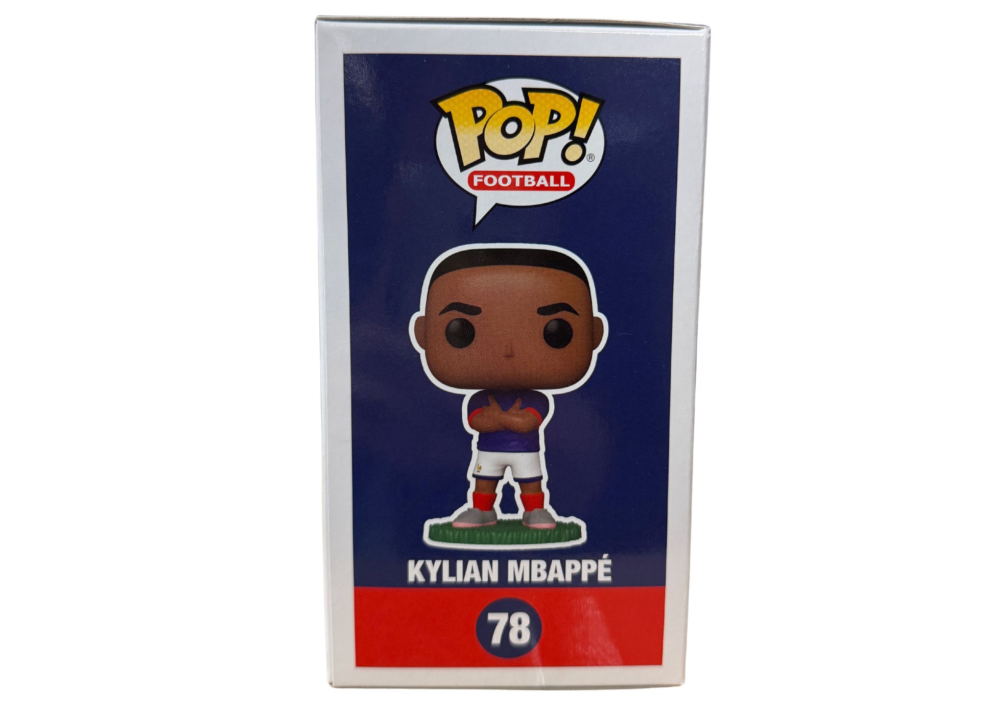 Funko POP Football France Kylian Mbappé #78 collectible figure in blue and white uniform