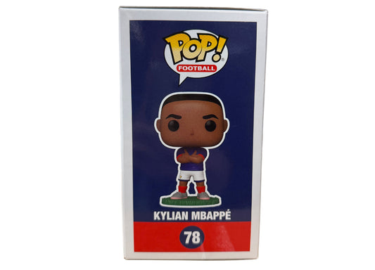 Funko POP Football France Kylian Mbappé #78 collectible figure in blue and white uniform