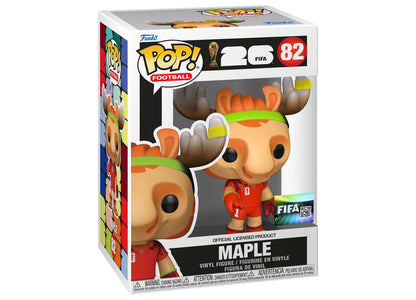 Funko POP FIFA Maple mascot vinyl figure in red jersey with orange hair