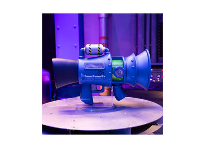 Despicable Me Minions 3 Supreme Fart Blaster toy gun with blue body and yellow accents
