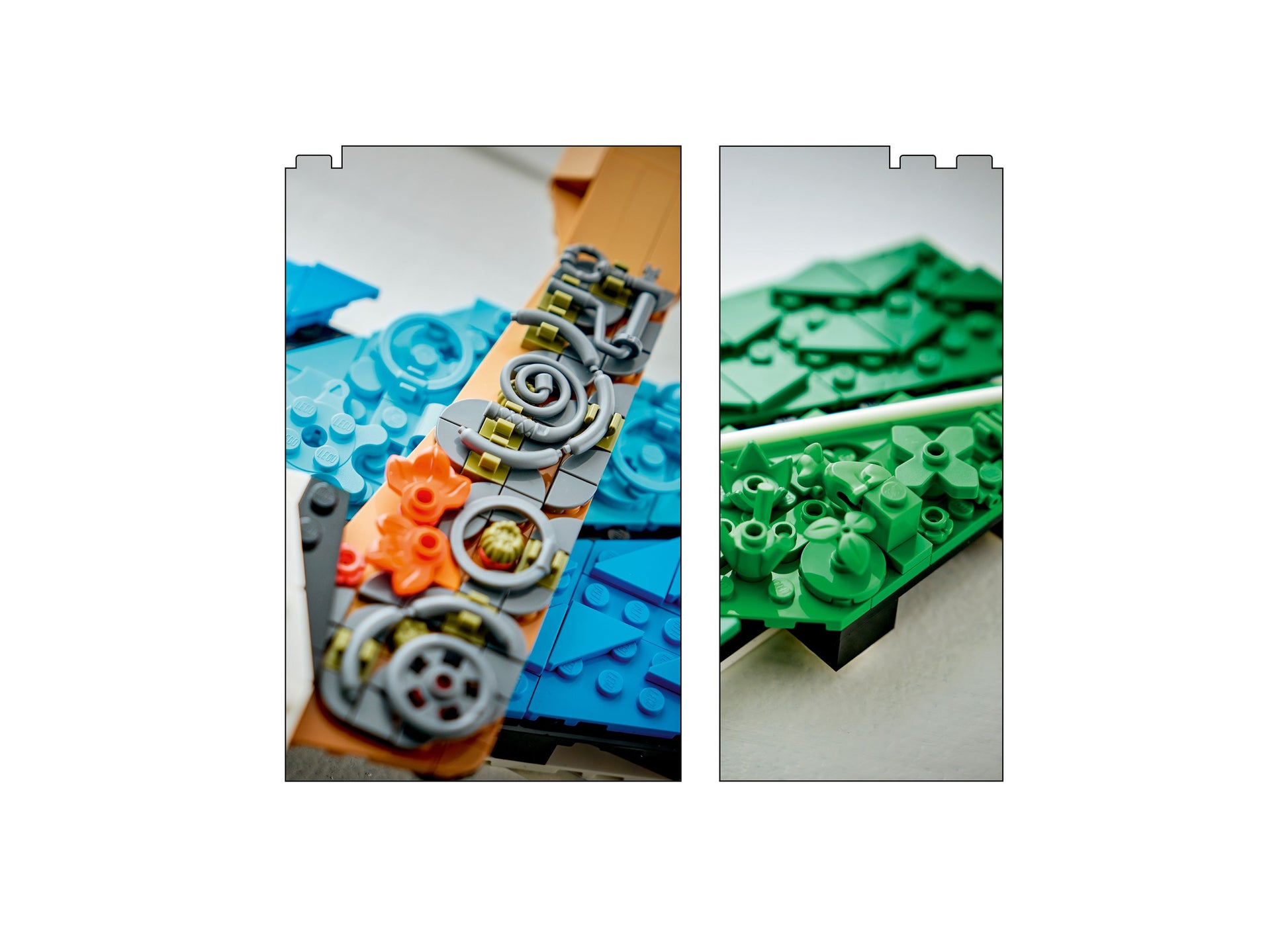 LEGO Editions Lionel Messi Celebration Building Toy 43018 with blue, green, and orange brick pieces