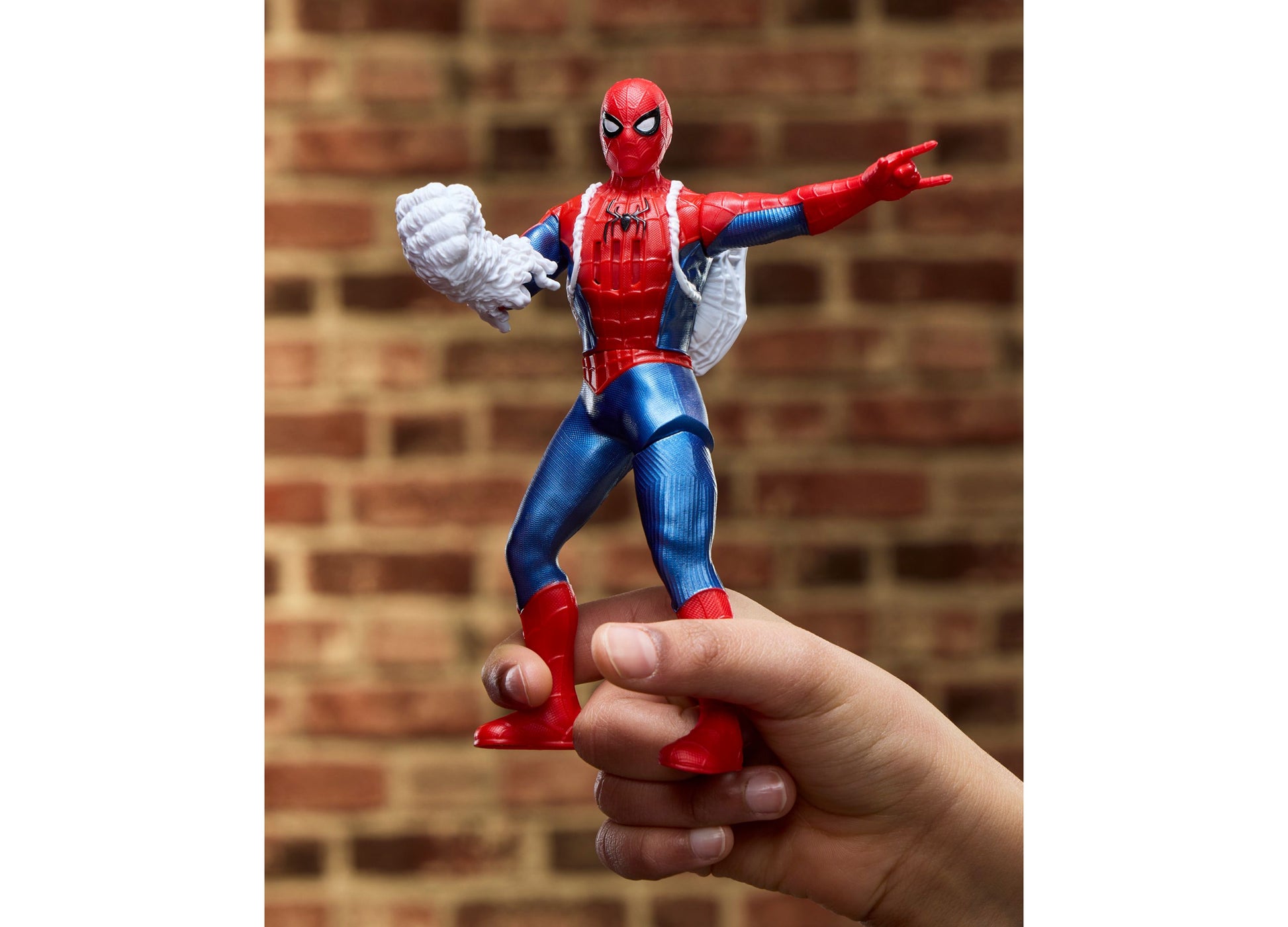 Spider-Man Marvel Studios Brand New Day Action Figure with web accessory in red and blue