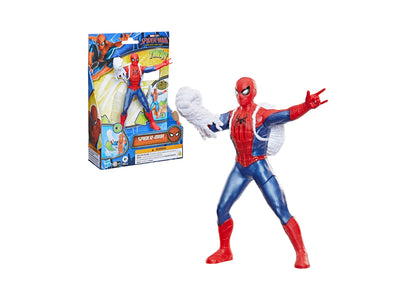 Spider-Man Marvel Studios Action FX figure with web-shooting accessory, red and blue costume