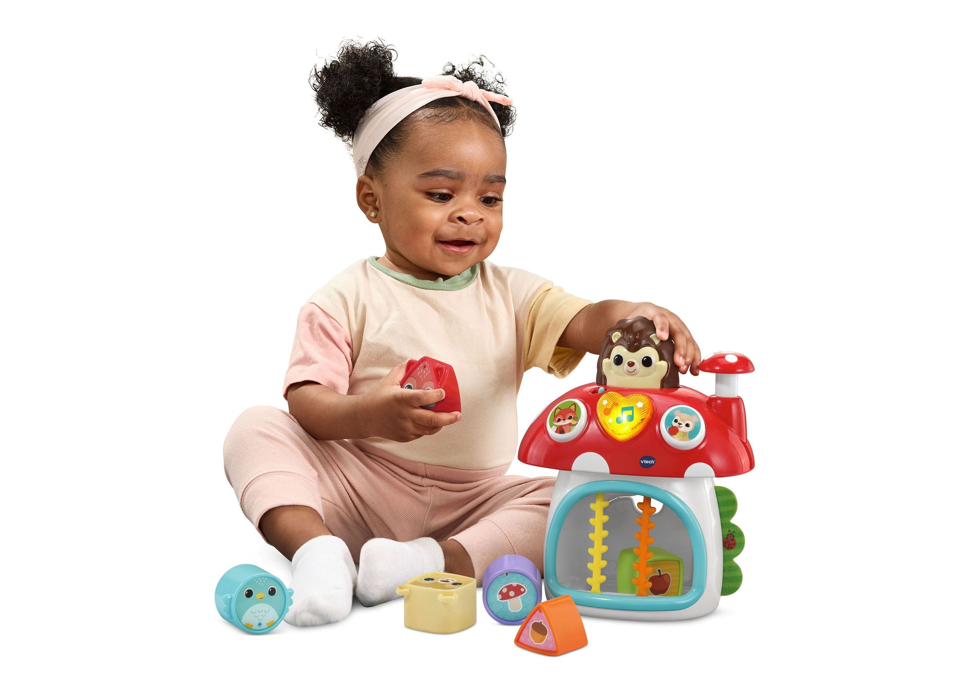 VTech Baby Put & Take Peek-a-Boo House with colorful interactive features and shapes