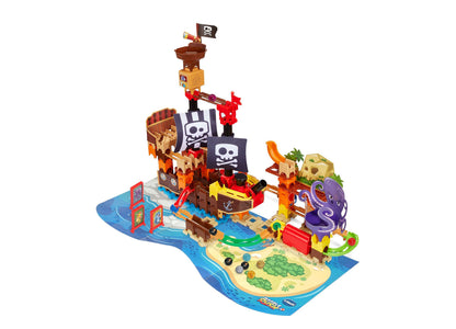 VTech Marble Rush Pirates Cove 162-piece set with pirate ship, tracks, and marble run features