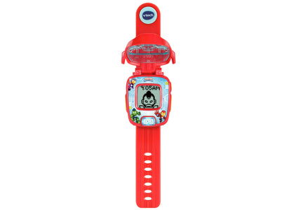 VTech Iron Man Learning Watch in red with digital display and character graphics