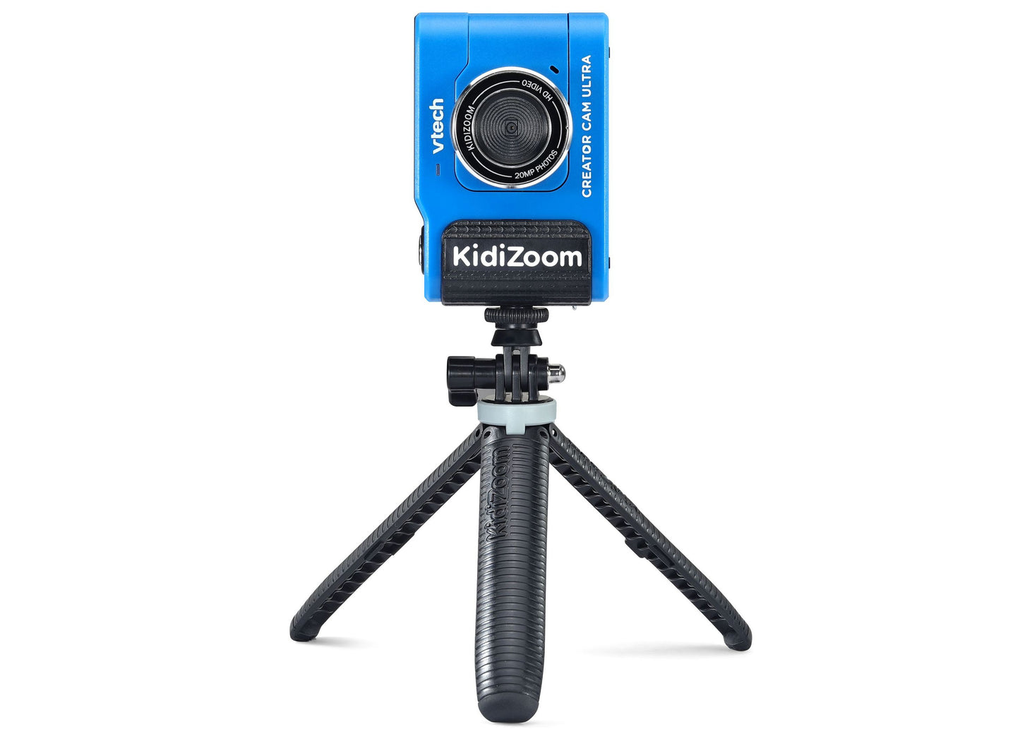 VTech KidiZoom Creator Cam Ultra blue digital camera with tripod stand