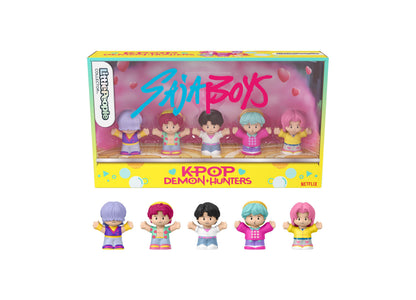 Stray Boys Little People KPOP Demon Hunters 5-piece figure set with colorful outfits