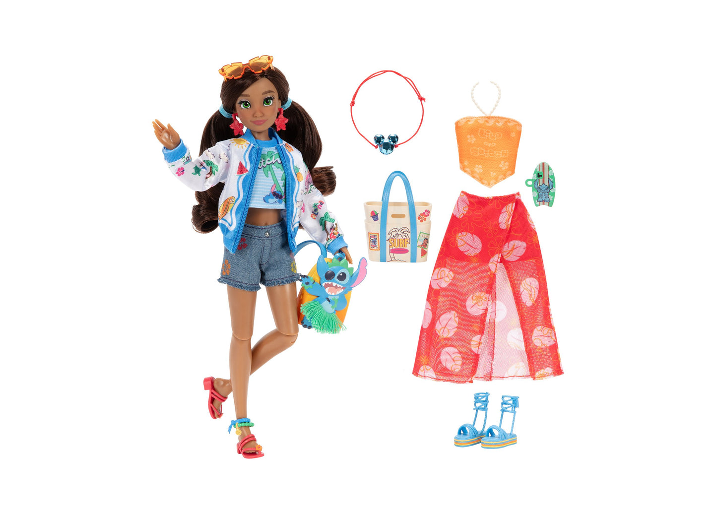 Disney ILY 4ever Lilo & Stitch doll with colorful mix-and-match outfits and accessories