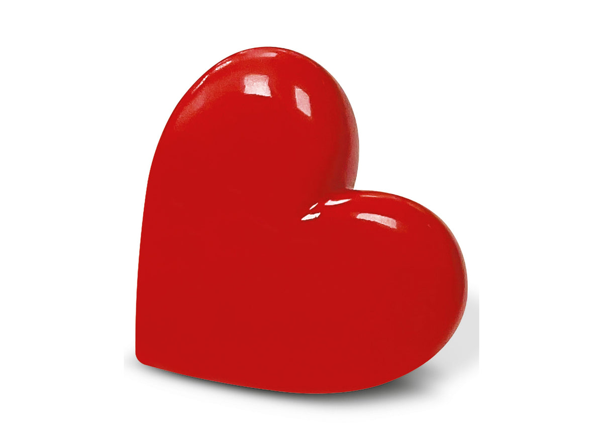 Red heart-shaped toy from Casdon Bear Furtastic Friend Outfit Pack, shown against white background