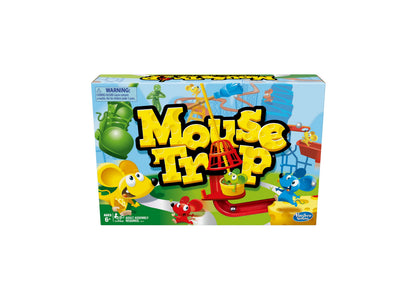 Mouse Trap 2-4 Player Board Game box showing colorful game board with red trap mechanism and cartoon mouse characters