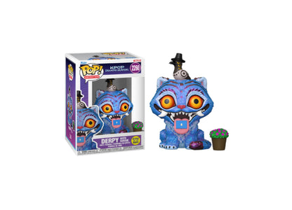 Funko POP Animation KPOP Demon Hunters Derpy with Sussie blue cat figure with orange eyes
