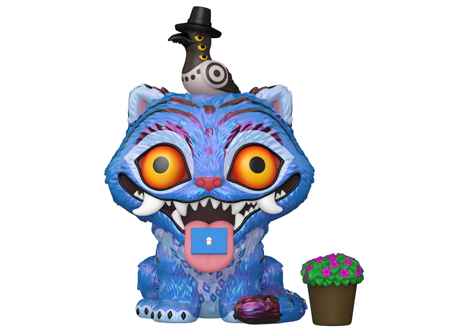 Funko POP Animation KPOP Demon Hunters Derpy with Sussie blue cat figure with orange eyes