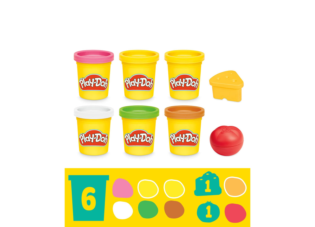 Play-Doh Super Sizzlin Kitchen Playset with compound containers and accessories
