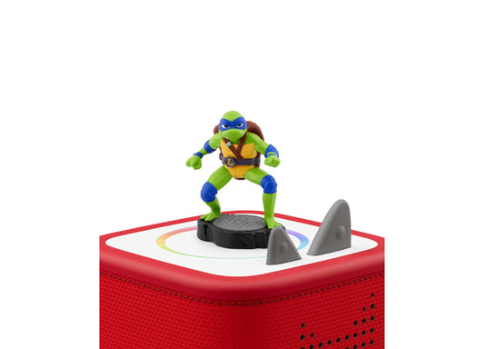 Leonardo Teenage Mutant Ninja Turtles Tonie figure on red speaker with interactive display