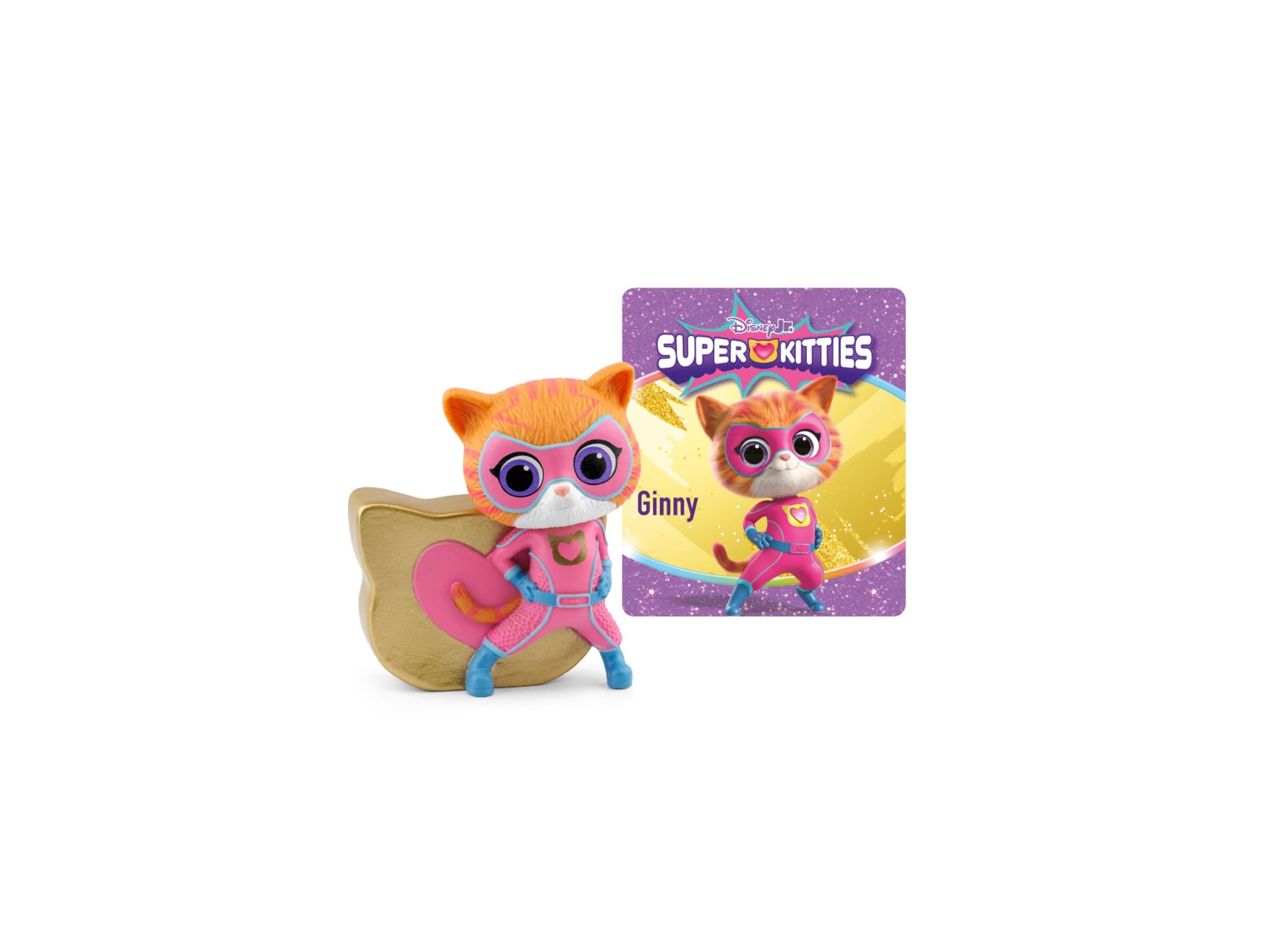 Tonies Disney SuperKitties Ginny figurine with pink superhero outfit and gold base