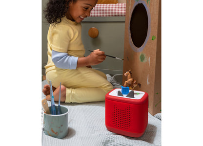 Tonies Disney Pixar Toy Story 5 Bullseye Tonie character figurine on red speaker