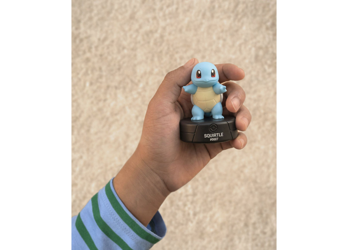 Tonies Pokemon Squirtle Audio Figurine #007 in light blue and cream, held in hand