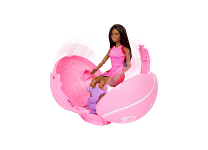 Barbie Team Barbie Roll & Reveal Tennis Player doll in pink outfit with rolling ball accessory