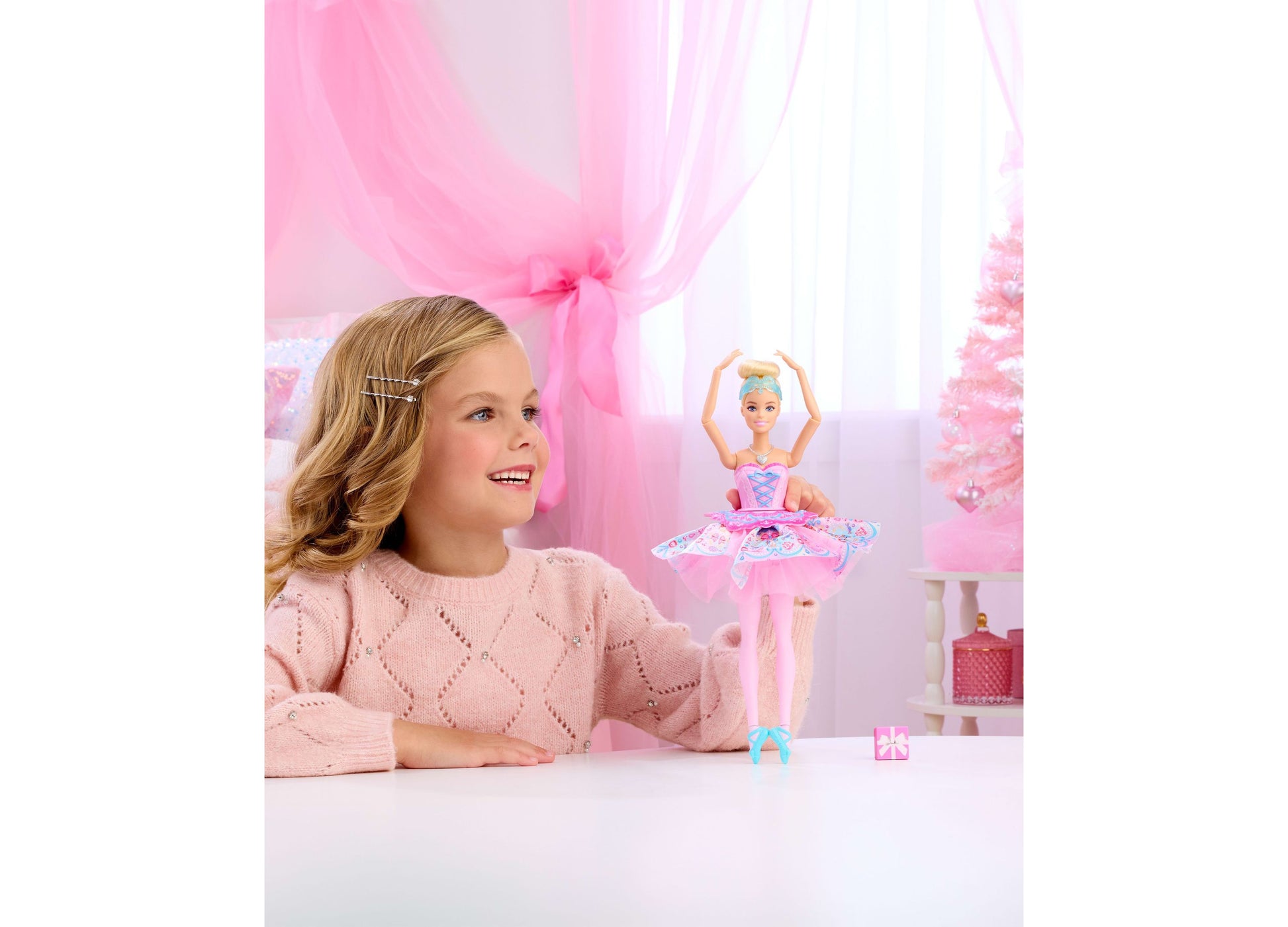 Barbie in the Nutcracker Clara 12" doll in pink tutu with articulated joints