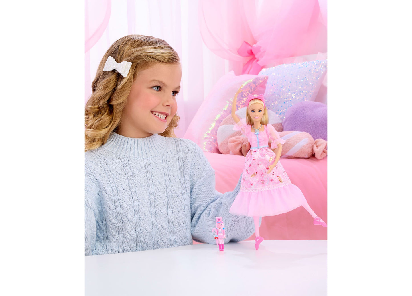 Barbie in the Nutcracker Clara 13" Ballerina Doll with pink tutu and articulated ankles