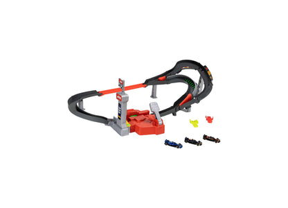Hot Wheels Formula 1 Sprint Race Circuit Track Set with 3 die-cast cars and red loop track