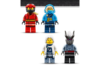 LEGO NINJAGO Battle at the Dragon's Blade 71871 minifigures set with red, blue, white and gray ninja characters