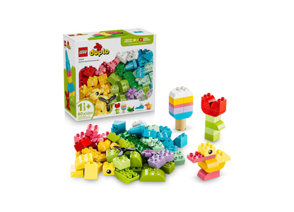 LEGO DUPLO Colorful Creative Box 10479 with 80 colorful bricks in red, yellow, green, blue, and pink for toddlers age...