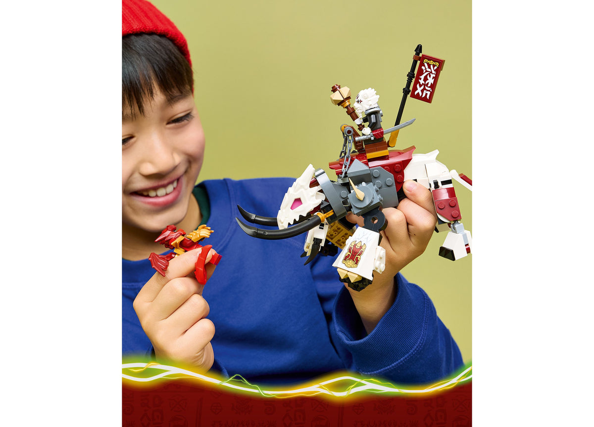 LEGO NINJAGO Dragons Rising Zilvar and Grimtak Dragon Beast 71863 building set with red dragon and minifigure