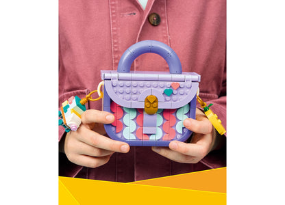 LEGO 3 in 1 Art Fashion Bag 31391 in purple, pink, and teal with handle
