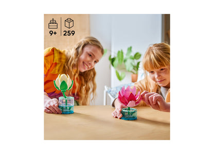 LEGO Botanicals Water Lilies 11511 building set with pink and white flower models