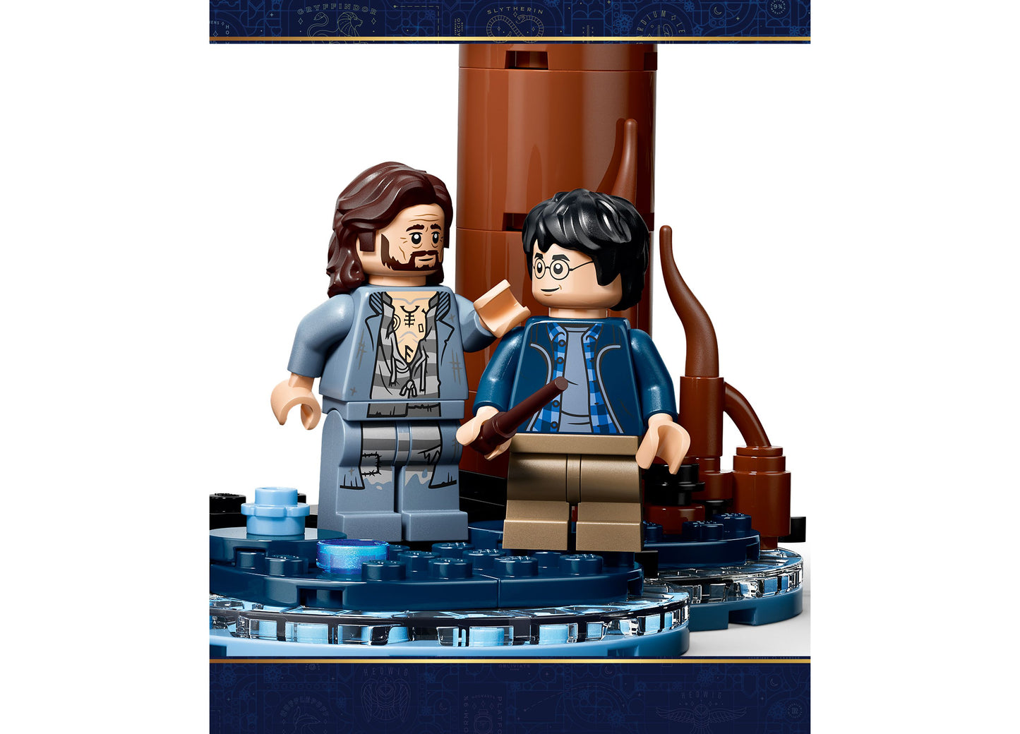 LEGO Harry Potter Forbidden Forest Expecto Patronum set with two minifigures and brown forest pieces