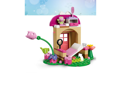LEGO Gabby's Dollhouse Kitty Fairy's Garden House pink and green building set with fairy figure
