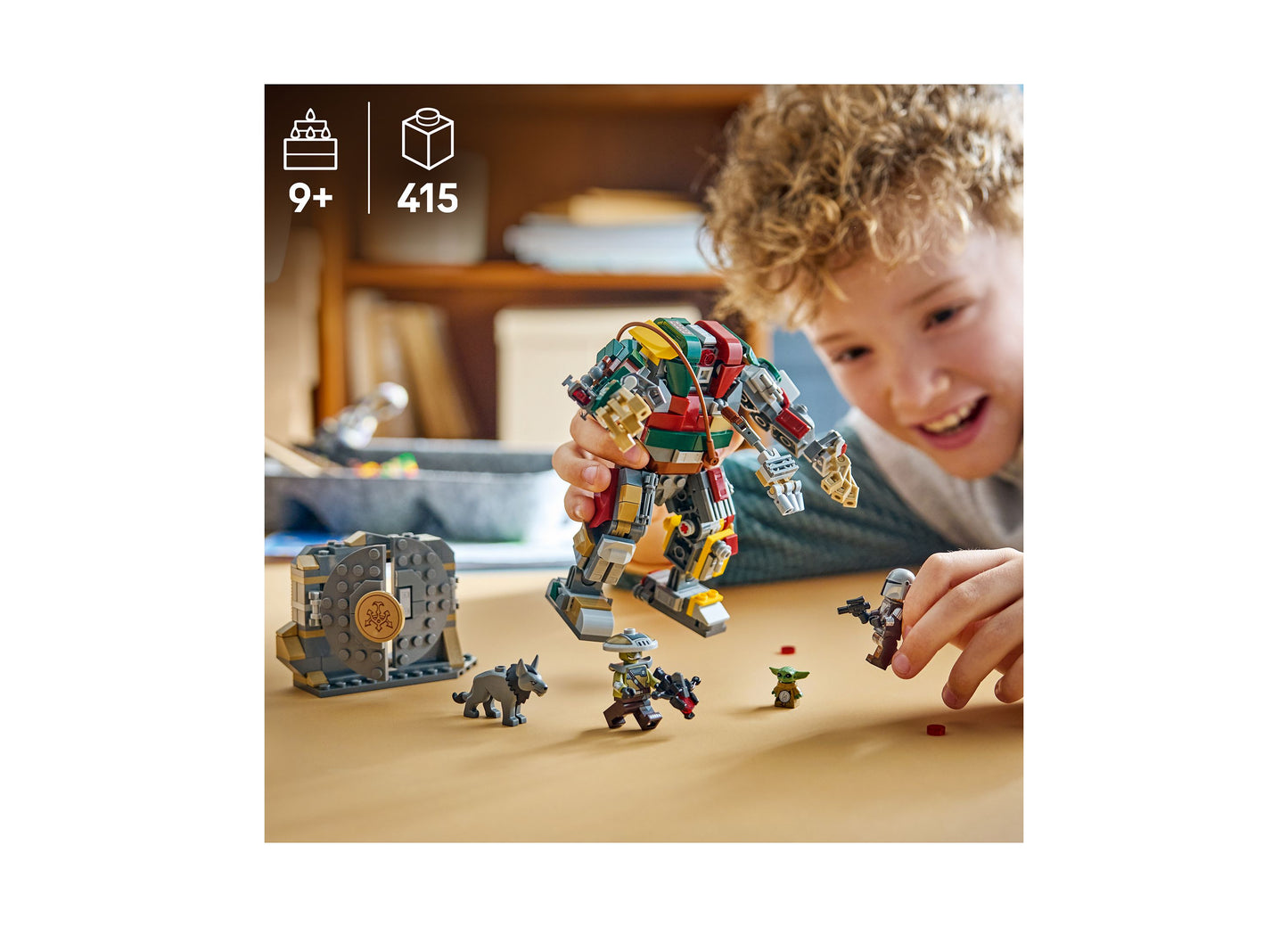 LEGO Star Wars Hutt Palace Sentry Droid Showdown 415-piece set with colorful droid robot and minifigures