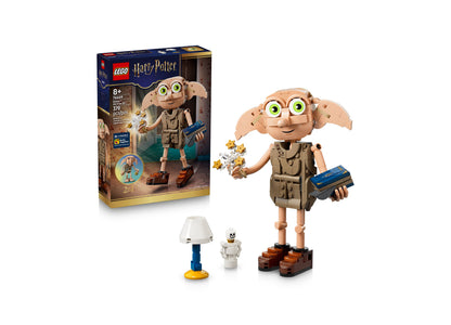 LEGO Harry Potter Dobby the Free Elf 76469 building set with tan figure, blue book, and accessories