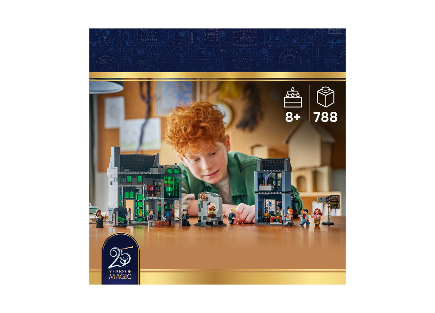 LEGO Harry Potter Knockturn Alley Wizarding Shops 76471 building set with 788 pieces for ages 8+