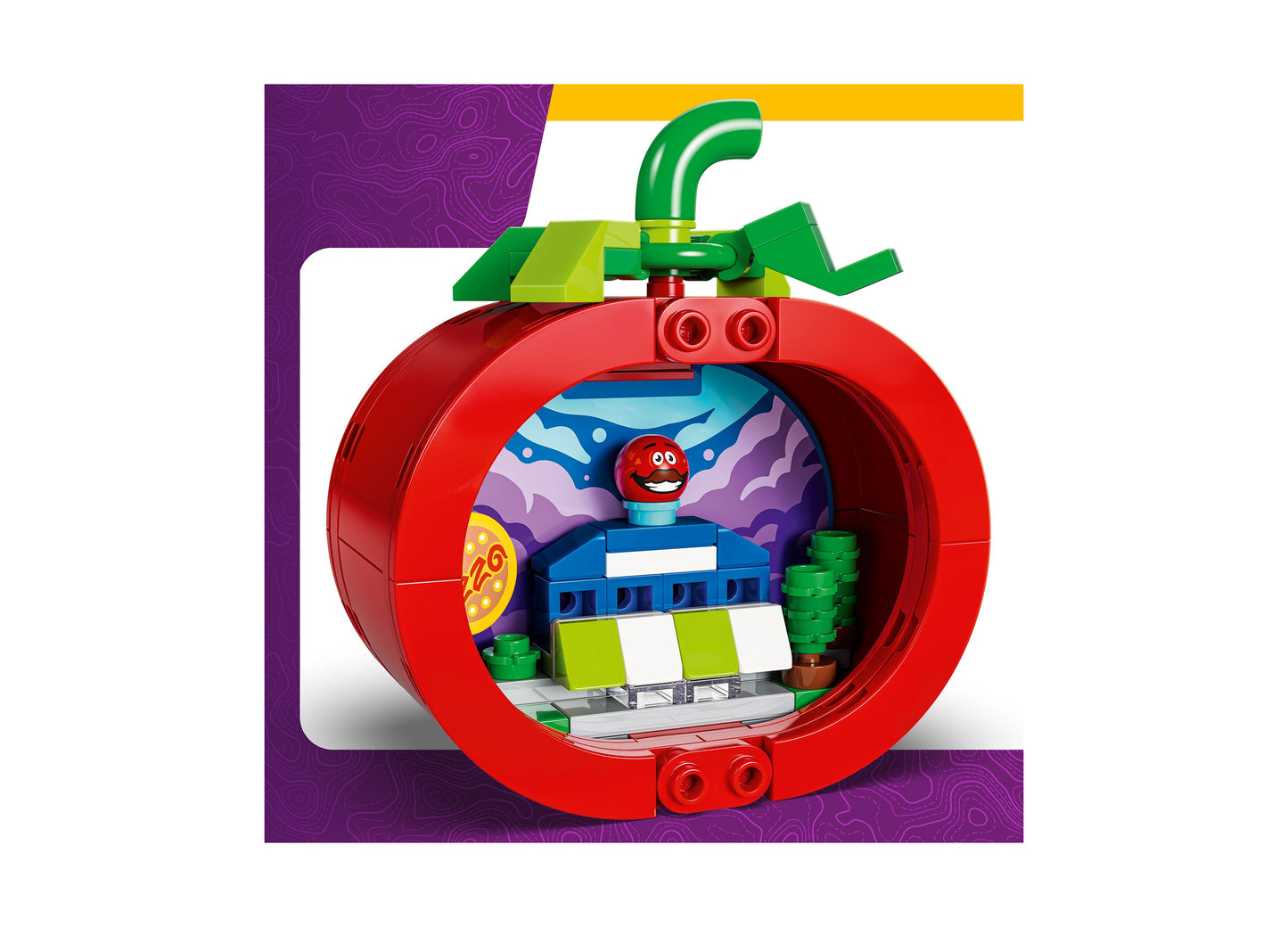 LEGO Fortnite Tomatohead 77079 red apple-shaped building set with green stem and character figure