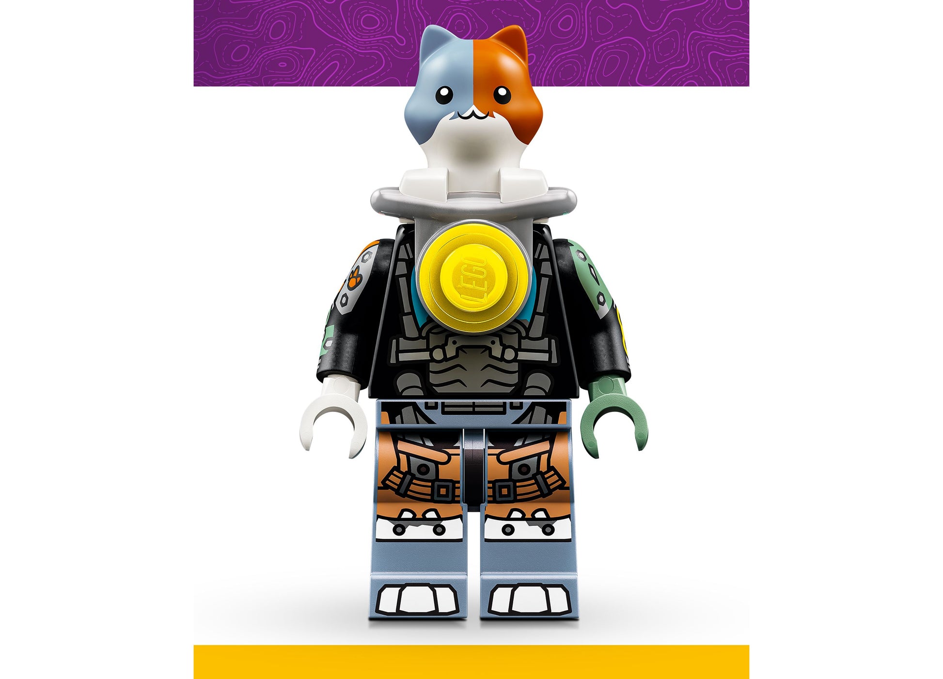 LEGO Fortnite KIT 77081 buildable cat character figure with yellow coin chest piece