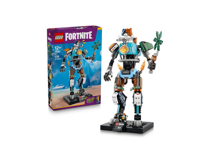 LEGO Fortnite KIT 77081 buildable robot figure with blue, orange, and green details