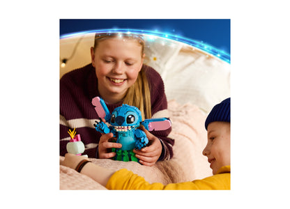 LEGO Disney Posable Stitch Scrump 43296 blue buildable figure with movable arms and legs
