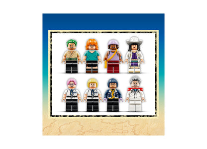 LEGO One Piece Garp's Marine Battleship 75646 minifigures set with 8 colorful character figures