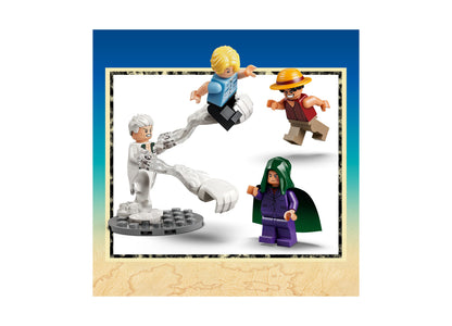 LEGO ONE PIECE Showdown with Captain Smoker 75642 building set featuring minifigures