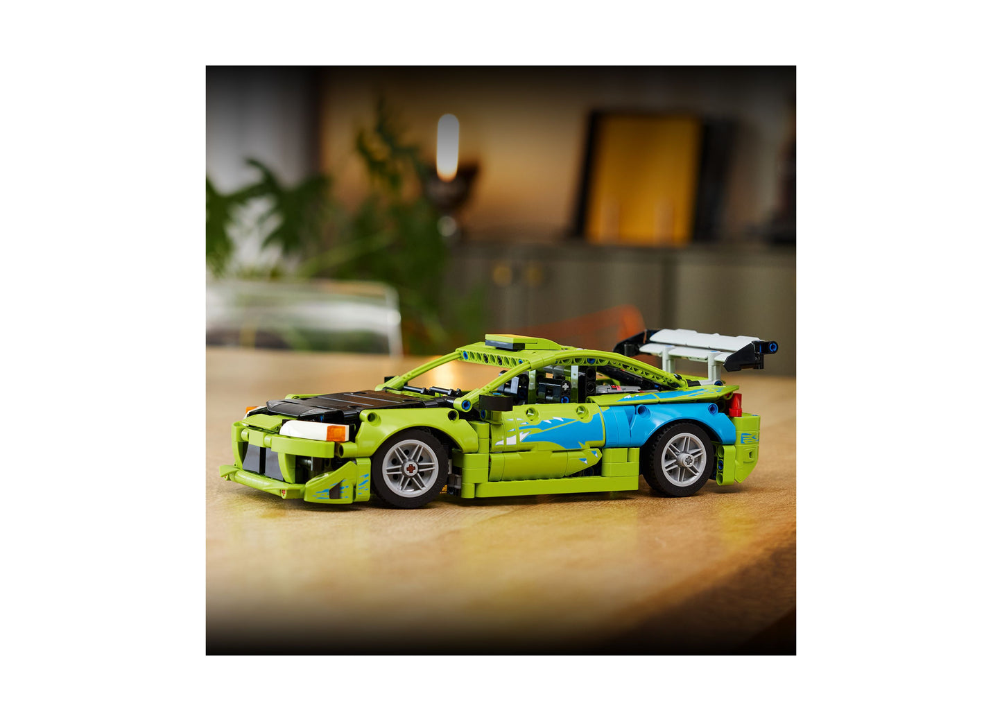 LEGO Fast and Furious Mitsubishi Eclipse 42229 lime green and blue buildable car model