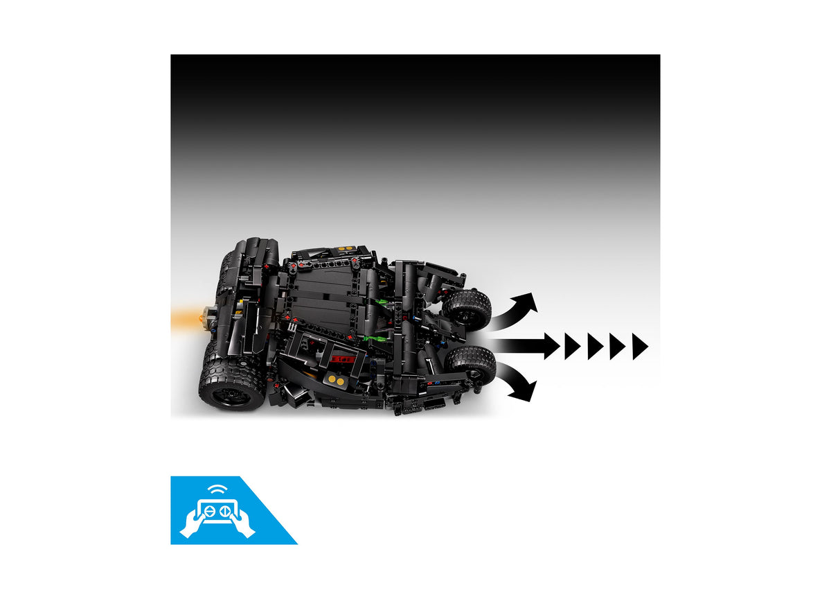 LEGO Batman Batmobile Tumbler 42239 remote-control black building set with movement arrows