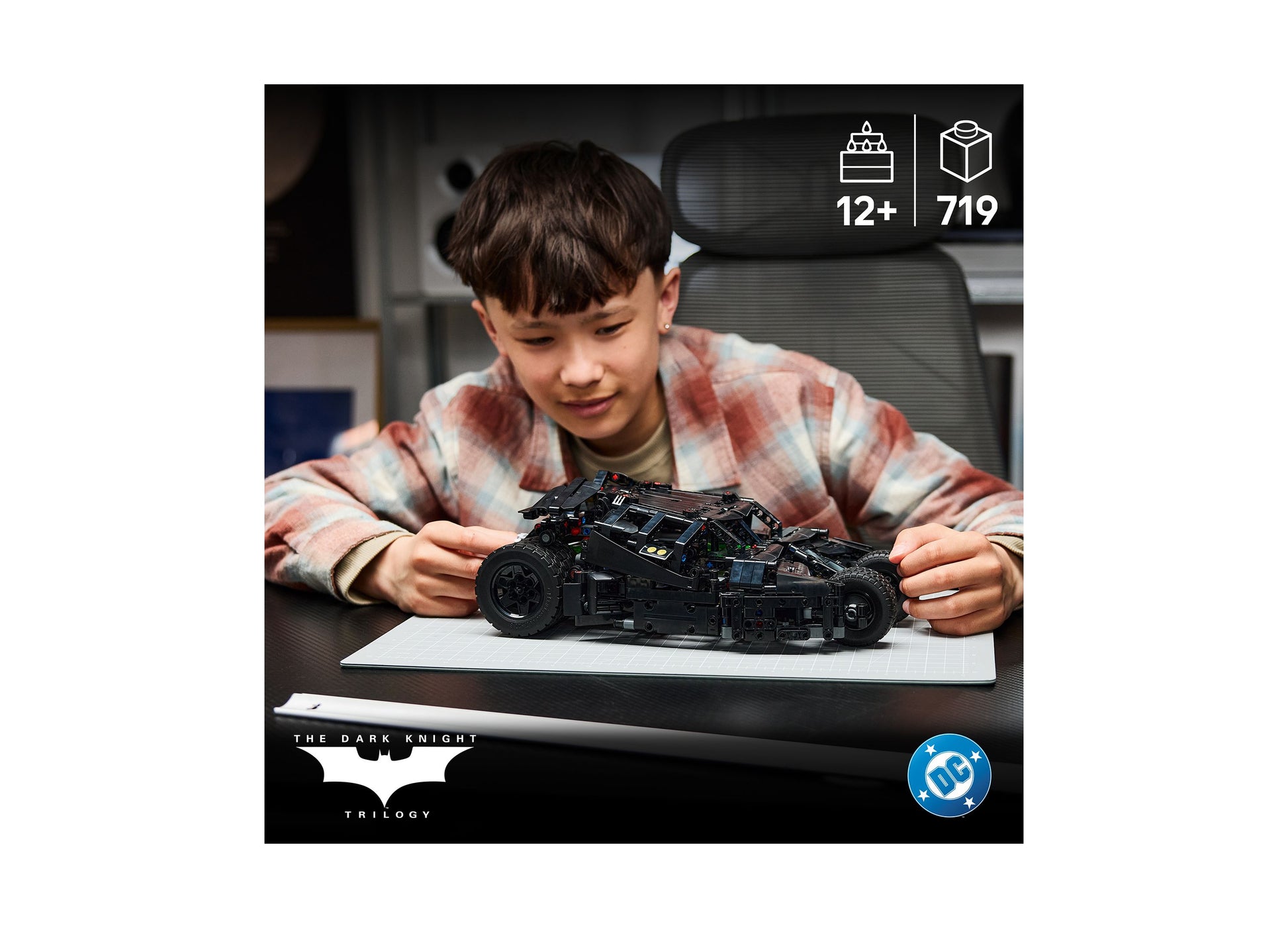 LEGO Batman Batmobile Tumbler 42239 black remote-control building set with 719 pieces