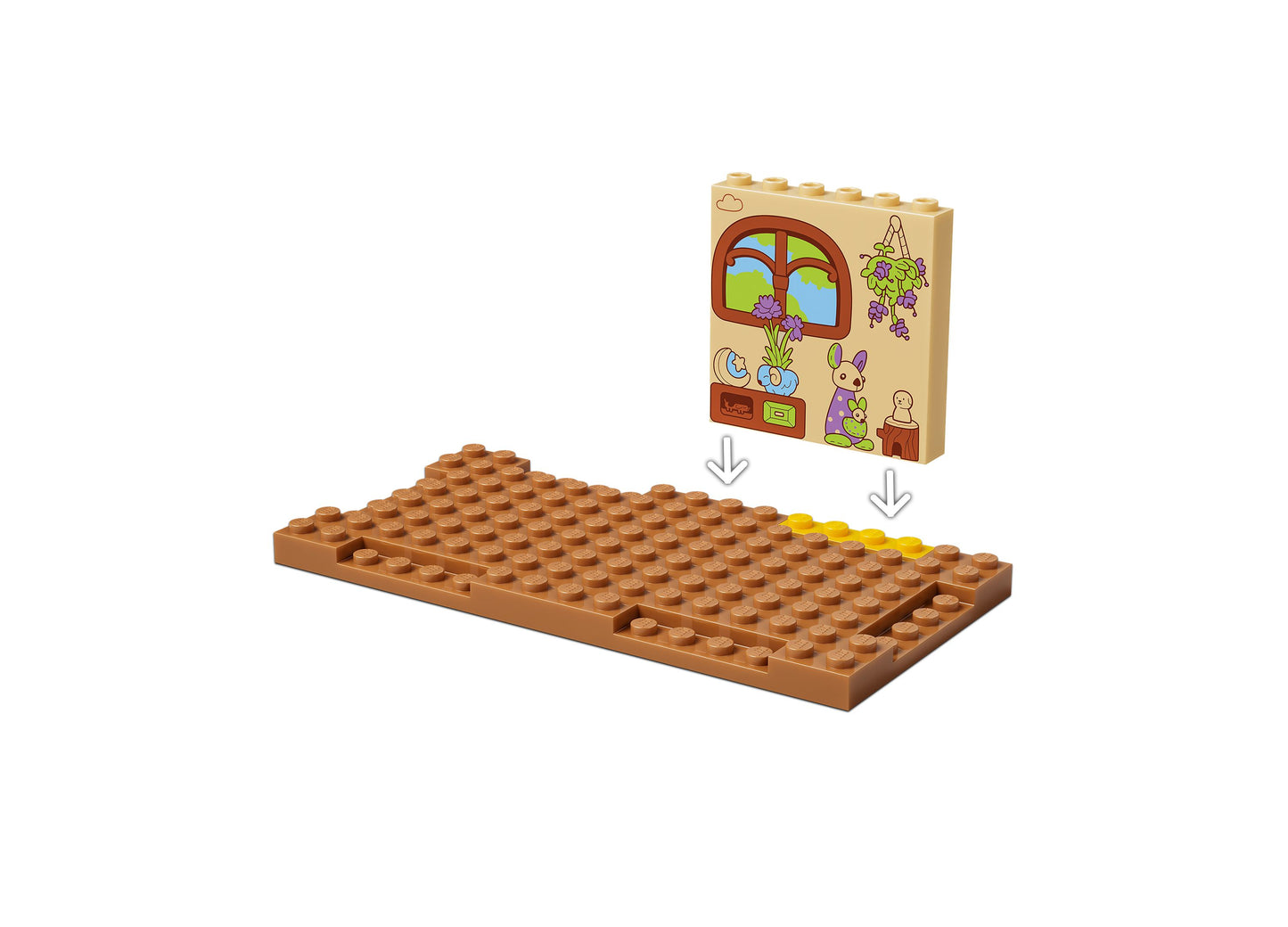 LEGO Bluey School 11221 building set with tan baseplate and colorful pieces, ages 4+