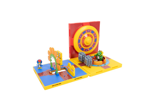 Super Mario Gateway Galaxy Interactive 2-Piece Diorama Set with spinning roulette wheel, archway, and character figur...