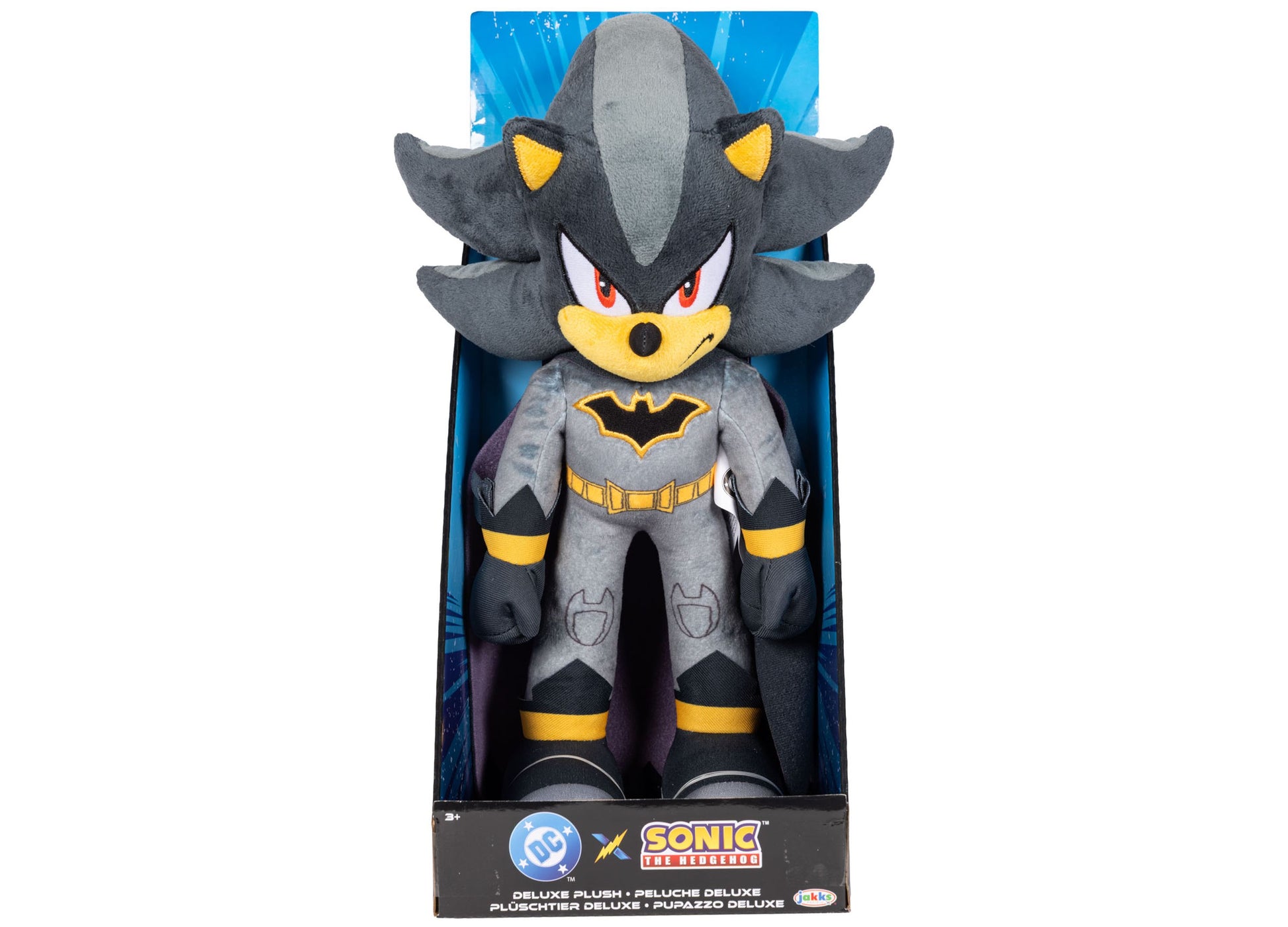 Sonic Shadow Project Jacket 13" Deluxe Plush toy with black and yellow outfit