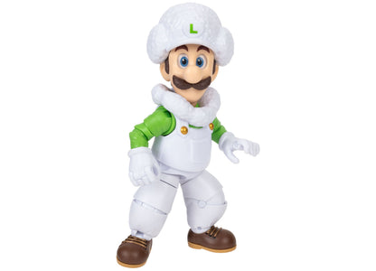 Cloud Luigi 5" action figure in white and green outfit with fluffy white hat featuring green L logo